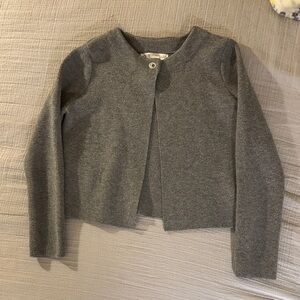 Zara Women’s Cropped Grey Cardigan